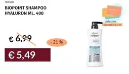 Prezzemolo e Vitale Biopoint shampoo hyaluron offerta