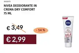 Prezzemolo e Vitale Nivea deodorante in crema dry comfort offerta