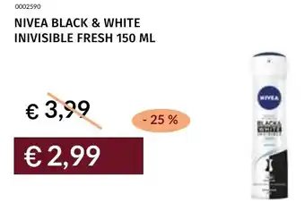 Prezzemolo e Vitale Nivea black & white inivisible fresh offerta