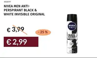 Prezzemolo e Vitale Nivea men anti- perspirant black & white invisible original offerta