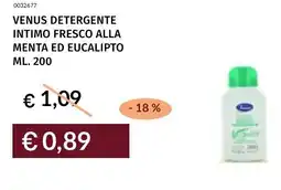 Prezzemolo e Vitale Venus detergente intimo fresco alla menta ed eucalipto offerta