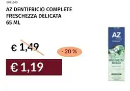 Prezzemolo e Vitale Az dentifricio complete freschezza delicata offerta
