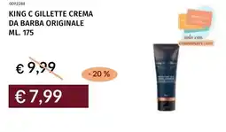 Prezzemolo e Vitale King c gillette crema da barba originale offerta