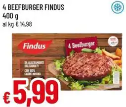 A&O 4 beefburger FINDUS offerta