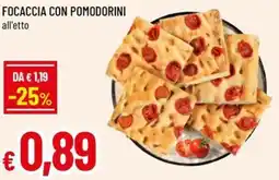 A&O Focaccia con pomodorini offerta