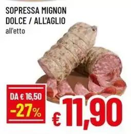 A&O Sopressa mignon dolce/all'aglio offerta