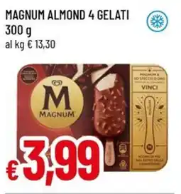 A&O Magnum almond 4 gelati offerta