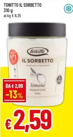 A&O Tonitto il sorbetto offerta