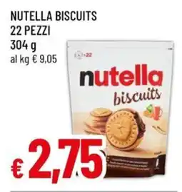 A&O Nutella biscuits 22 pezzi offerta