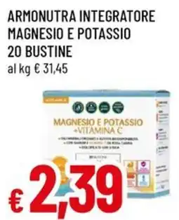 A&O Armonutra integratore magnesio e potassio 20 bustine offerta