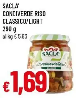 A&O Sacla' condiverde riso classico/light offerta