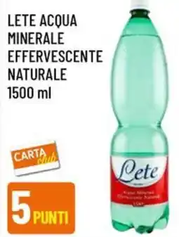 A&O Lete acqua minerale effervescente naturale offerta
