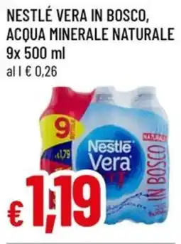 A&O Nestlé vera in bosco, acqua minerale naturale offerta