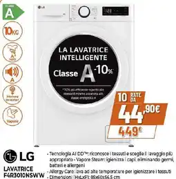 Extracoop LG lavatrice F4R3010NSWW offerta