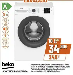 Extracoop beko Lavatrice BMWU3941A offerta