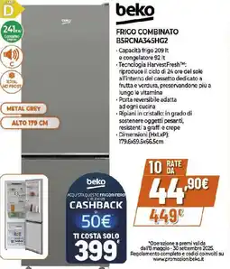 Extracoop Beko frigo combinato B5RCNA345HG2 offerta