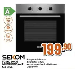 Extracoop Sekom forno 60 cm multifunzionale SMF70VX offerta