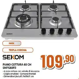 Extracoop Sekom piano cottura 60 cm SMPG60FR offerta
