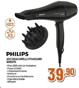 Extracoop Philips asciugacapelli standard BHD274 offerta