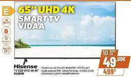 Extracoop Hisense TV LED UHD 4K 65" 65A69N offerta