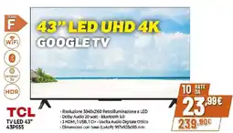 Extracoop TCL TV LED 43" 43P655 offerta