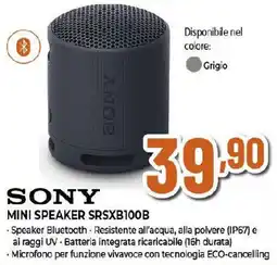 Extracoop Sony mini speaker SRSXB100B offerta