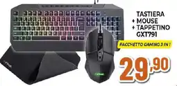 Extracoop Tastiera + mouse + tappetino + MOUSE + TAPPETINO GXT791 offerta
