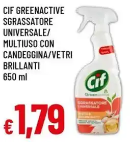 A&O Cif greenactive sgrassatore universale/ multiuso con candeggina/vetri brillanti offerta