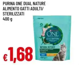 A&O Purina one dual nature alimento gatti adulti/ sterilizzati offerta