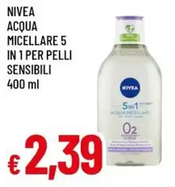 A&O Nivea acqua micellare 5 in 1 per pelli sensibili offerta