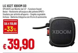 A&O LG XG2T XBOOM GO offerta