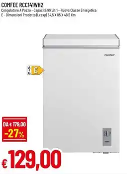 A&O COMFEE RCC141WH2 Congelatore offerta