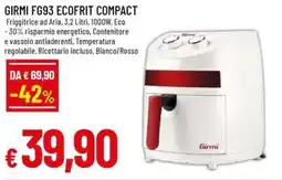 A&O GIRMI FG93 ECOFRIT COMPACT Friggitrice offerta
