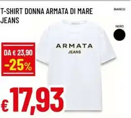 A&O T-shirt donna armata di mare jeans offerta