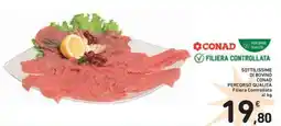 Spazio Conad Sottilissime di bovino conad percorso qualità filiera controllata al kg offerta