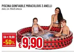 A&O Piscina gonfiabile miracolous 3 anelli offerta