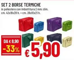 A&O Set 2 borse termiche offerta