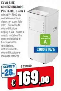 A&O Evvo aire condizionatore portatile l 3 in 1 offerta