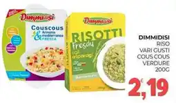 Eté Dimmidisi riso vari gusti cous cous verdure offerta