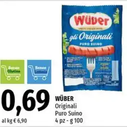 Famila WÜBER Originali Puro Suino pz offerta
