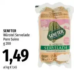 Famila SENFTER Würstel Servelade Puro Suino offerta