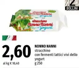 Famila NONNO NANNI stracchino con fermenti lattici vivi dello yogurt offerta