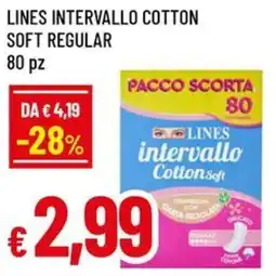 Famila Lines intervallo cotton soft regular offerta