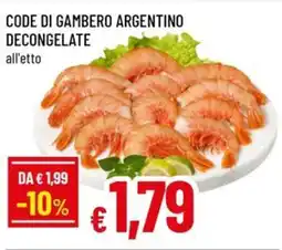Famila Code di gambero argentino decongelate offerta