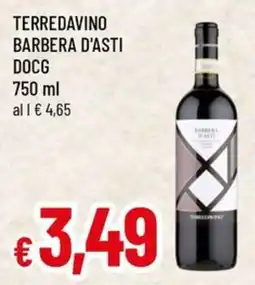 Famila Terredavino barbera d'asti DOCG offerta