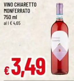 Famila Vino chiaretto MONFERRATO offerta