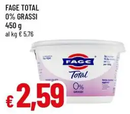 Famila Fage total 0% grassi offerta