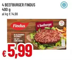Famila 4 beefburger FINDUS offerta