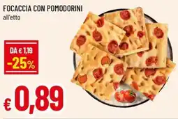 Famila Focaccia con pomodorini offerta