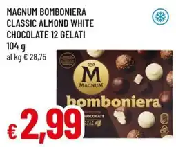 Famila Magnum bomboniera classic almond white chocolate 12 gelati offerta
